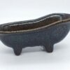 Porte savon baignoire noire a paillette