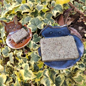 porte savon mignon chat